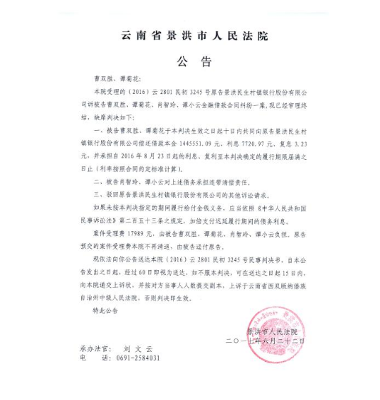 人民法院公告制作