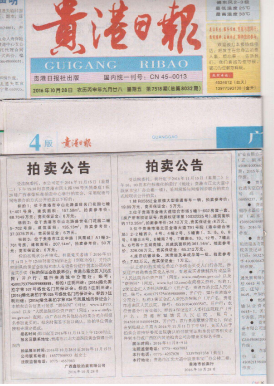 人民法院公告2