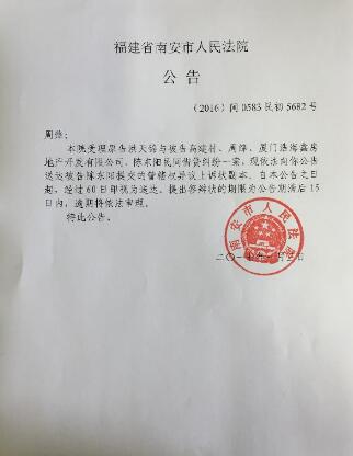 公告送达图一