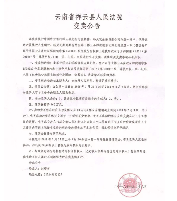 法院公告效果图