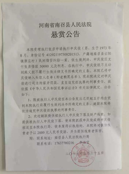 法院公告效果图