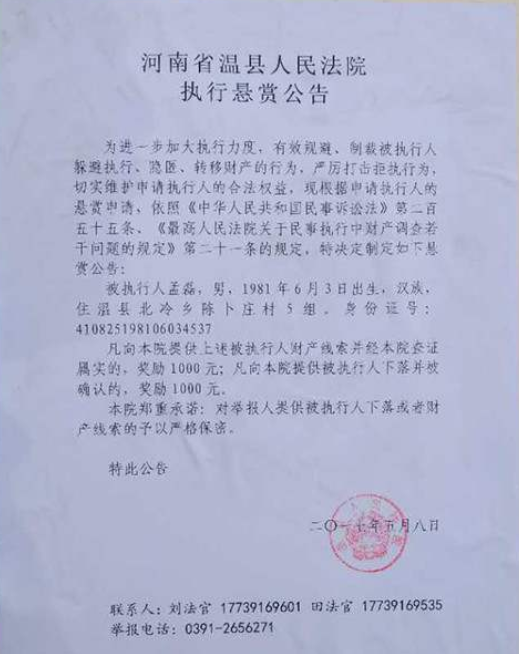 法院公告效果图
