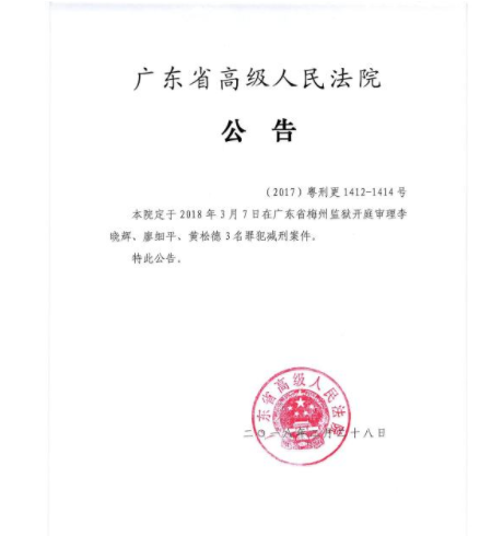法院公告效果图